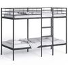 vidaXL Etagenbett ohne Matratze Schwarz 100x190 cm Stahl