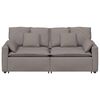 vidaXL Modulares Sofa mit Kissen Taupe