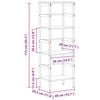 vidaXL B&uuml;cherregal Altholz 40 x 29,5 x 115 cm Holzwerkstoff