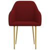 vidaXL Esszimmerst&uuml;hle 6 Stk. Weinrot Samt