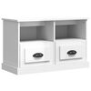 vidaXL TV-Schrank Hochglanz-Wei&szlig; 80x35x50 cm Holzwerkstoff
