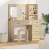 vidaXL Schminktisch mit Regal Braun 78,5 x 41 x 135 cm Holzwerkstoff