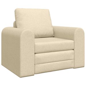 vidaXL Schlafsofa Creme 98 x 71 x 83 cm Stoff