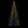 vidaXL LED-Weihnachtsbaum 200 LEDs Mehrfarbig 180 cm