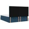 vidaXL Ottoman-Bett mit Matratzen & LEDs Dunkelblau 180x200 cm Samt