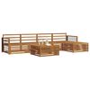 vidaXL Outdoor-Sofagarnitur 6 pcs Natur