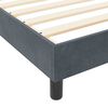 vidaXL Boxspringbett mit Kopfteil Dunkelgrau 200 x 200 cm Samt