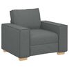 vidaXL Sofa 3 pcs Dunkelgrau 220 x 80 x 84 cm Leinenmischgewebe