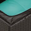 vidaXL 9-tlg. Garten-Sofagarnitur mit Kissen Schwarz Poly Rattan