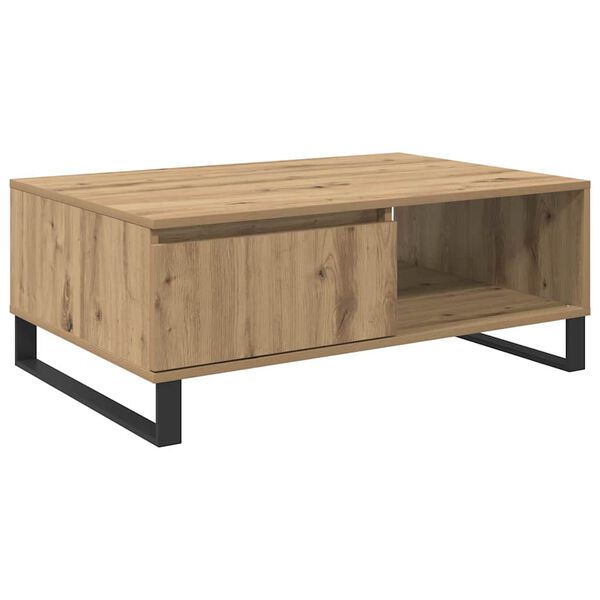vidaXL Couchtisch Artisan-Eiche 90 x 60 x 35 cm Holzwerkstoff