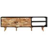 vidaXL TV-Schrank 140x30x45 cm Rohes Mangoholz und Massivholz Akazie