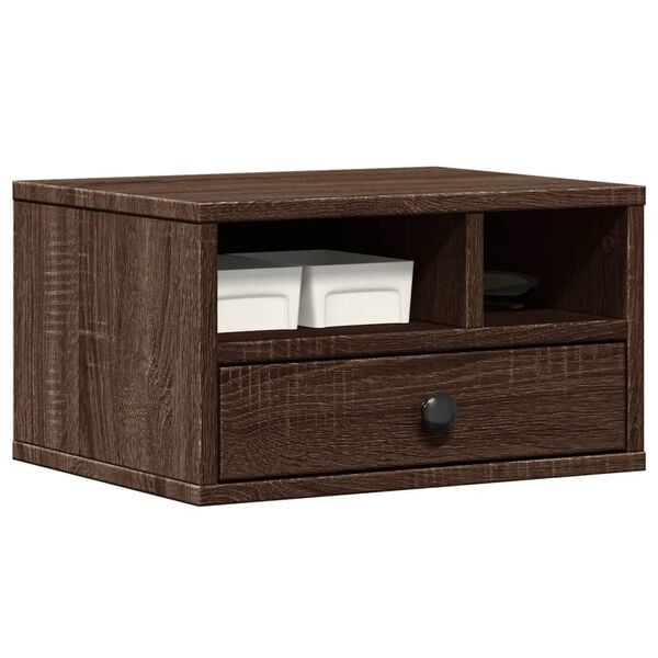 vidaXL Druckerst&auml;nder Braun Eichen-Optik 40x32x22,5 cm Holzwerkstoff