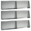 vidaXL St&uuml;tzmauer 6 stk. 80 x 12 x 50 cm Verzinkter Stahl Silber