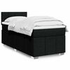 vidaXL Boxspringbett mit Matratze Schwarz 80x200 cm Stoff