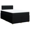 vidaXL Boxspringbett mit Matratze Schwarz 120x190 cm Stoff