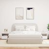 vidaXL Nachttische mit LED-Leuchten 2 Stk. Wei&szlig; 50x40x45 cm