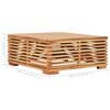 vidaXL 4-tlg. Garten-Lounge-Set mit Auflagen Massivholz Teak
