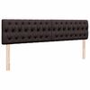 vidaXL Ottoman-Bett mit Matratze Dunkelbraun 200x200 cm Stoff