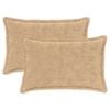 vidaXL Kissenbezug 2 stk. HOUTEN Creme 50 x 70 cm Faux Kaninchenfell