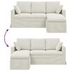 vidaXL Sofa Creme Gesamtabmessungen: 178 x 134 x 80 cm (B x T x H)