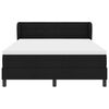 vidaXL Boxspringbett mit Matratze Schwarz 140 x 200 cm Stoff