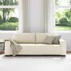vidaXL | Sofa | mit Kissen mit Kissen Beige 221 x 77 x 82 cm Leinen