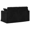 vidaXL Sofa Schwarz Gesamtabmessungen: 138 x 78 x 80 cm (B x T x H)