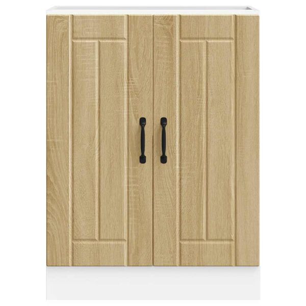 vidaXL Sp&uuml;lenunterschrank Lucca Sonoma-Eiche Holzwerkstoff