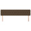 vidaXL Kopfteile 2 Stk. Dunkelbraun 90x7x78/88 cm Stoff