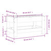vidaXL Gartenhocker 62x30x32 cm Massivholz Douglasie