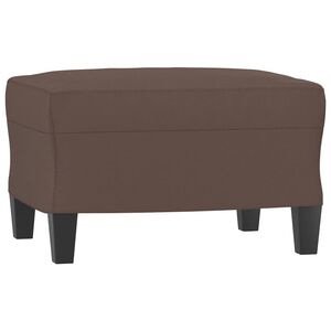 vidaXL Fu&szlig;hocker Braun 60x50x41 cm Kunstleder