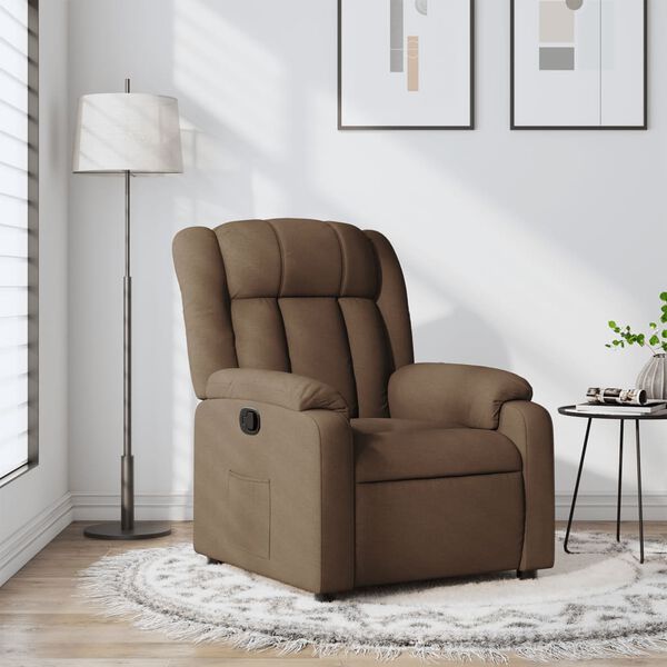 vidaXL Relaxsessel Braun Stoff