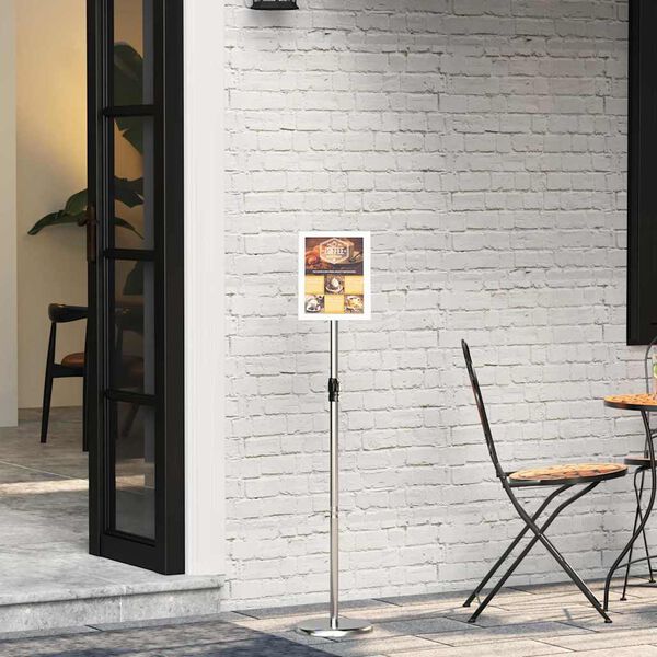 vidaXL Messest&auml;nde Silber 25 x 25 x 125 cm Aluminium