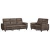 vidaXL Sofa-Set 2 pcs Dunkelgrau Kunstwildleder