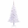 vidaXL K&uuml;nstlicher Weihnachtsbaum Wei&szlig; 150 cm PVC und Stahl