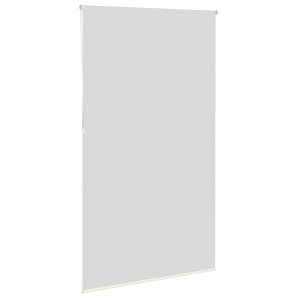 vidaXL Verdunkelungsrollo Cremeweiß 130x210cm Stoffbreite 126,6cm