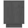 vidaXL Nachttische 2 Stk. Grau 40x30x40 cm Massivholz Kiefer