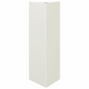 vidaXL Pflanzk&uuml;bel Wei&szlig; Dreieckig 30x26x75 cm Stahl