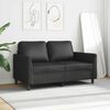 vidaXL 2-Sitzer-Sofa Schwarz 120 cm Kunstleder