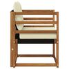 vidaXL Outdoor-Sofagarnitur Massives Akazienholz und Textilene