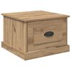 vidaXL Couchtisch Artisan-Eiche 50 x 50 x 35 cm Holzwerkstoff