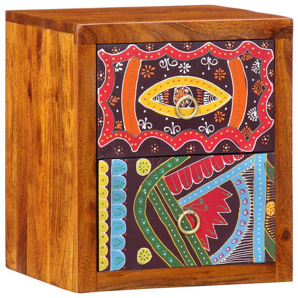 vidaXL Nachttisch Braun 35 x 30 x 40 cm Massivholz Akazie