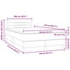 vidaXL Boxspringbett mit Matratze Rosa 120x210 cm Samt