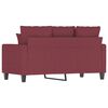 vidaXL 2-Sitzer-Sofa Weinrot 120 cm Stoff