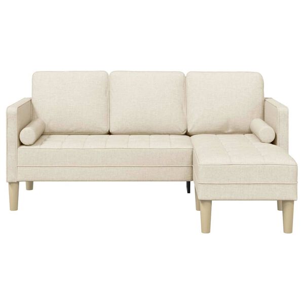 vidaXL Sofa Set mit Kissen Leinen Polyester