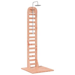 vidaXL Outdoor-Dusche 223 cm Massives Douglasholz und Edelstahl Natur