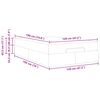 vidaXL Bettgestell mit Matratze mit Matratze 2 pcs Hellgrau Stoff