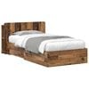 vidaXL Bettgestell mit Stauraum Altholz 100 x 200 cm Holzwerkstoff