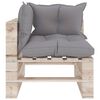 vidaXL 5-tlg. Garten-Lounge-Set aus Paletten mit Kissen Kiefernholz