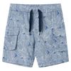 vidaXL Kindershorts mit Kordelzug Dunkelblau 104